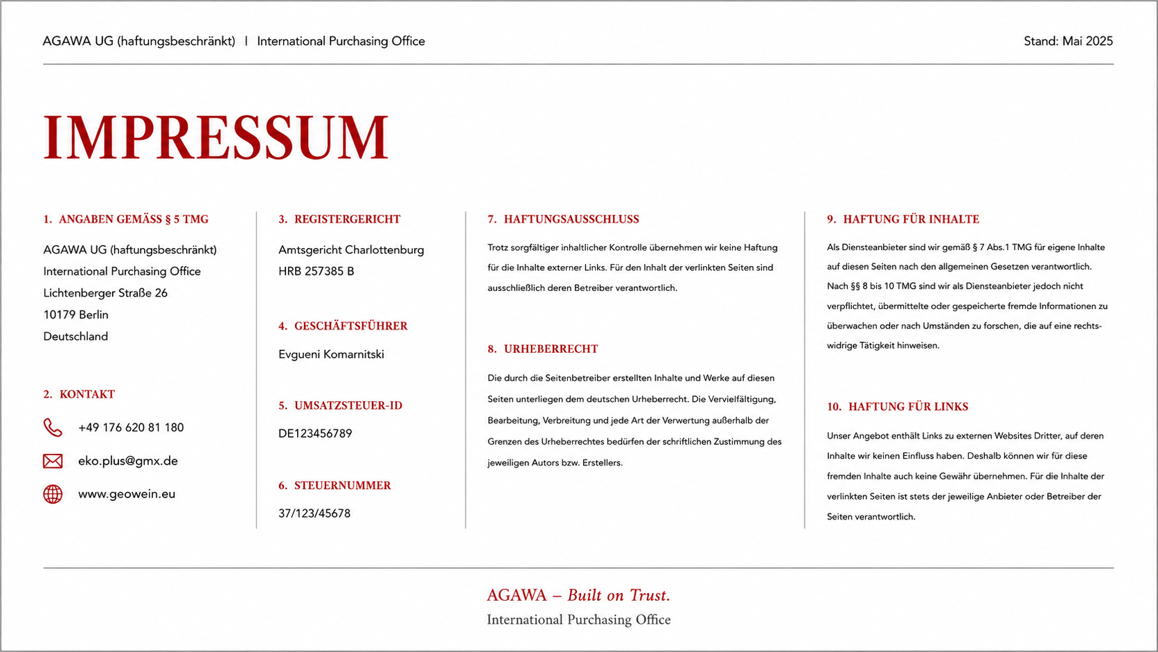 Impressum